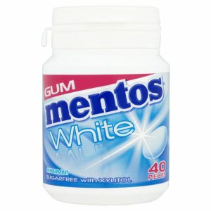 Mentos White Gum Bottle Peppermint ‘40